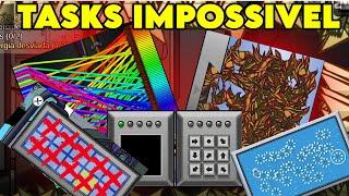 Jogando Among Us com mod de tasks IMPOSSÍVEIS!  99% FALHOU! "