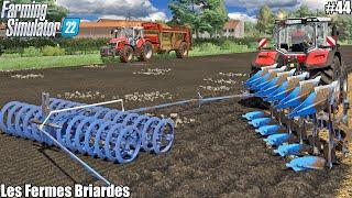 SPREADING MANURE and PLOUGHING W/ LEMKEN│LES FERMES BRIARDES│FS 22│44