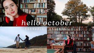 Hello October  autumn in england, old libraries and windy beach walks