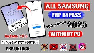 FRP Unlock 2025 - All Samsung FRP Bypass (100% DONE)Android 12-13-14️No Code *#0*# FRP Lock Removal