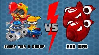 Every tier 5 group vs 200 BFB in BTD6