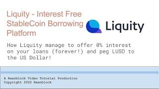 DeFi StableCoin Borrowing Platform with 0% interest - a technical dive into Liquity Protocol!