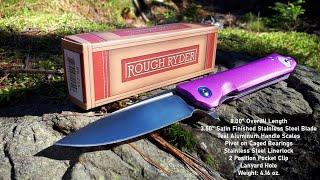 Rough Ryder - Purple Aluminum Flipper - Model# RR2256