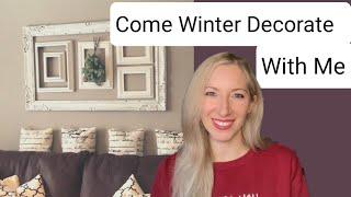 How to Decorate After Christmas/Budget-friendly Winter Decorating