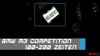 Zeitenmessung 100-200 | M3 Competition #TimeTracking