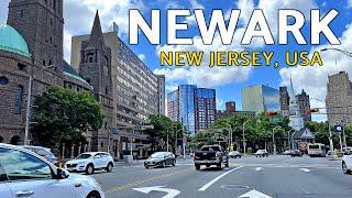 New Jersey Driving Tour, USA - Downtown Newark - 4K