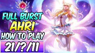 HOW TO PLAY AHRI MID & CARRY | Best Build & Runes | Diamond Player Guide | League of Legends | S14