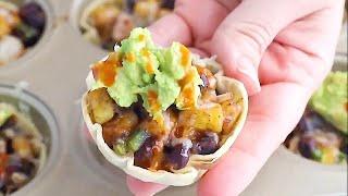 Ambitious Kitchen's Vegetarian Plantain & Black Bean Taco Cups