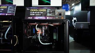 G.SKILL Computex 2024 DDR5-10600 Live Demo & New Products - Trident Z5 Royal, CU-DIMM, CAMM2, & more