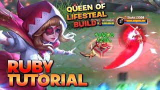 PAANO GAMITIN SI RUBY | BEGINNER'S TUTORIAL FOR MASTERING THE BUFFED RUBY  | EarlTzy