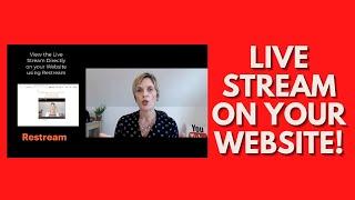 Learn how to Live Stream Facebook And YouTube To Your Website | How To Embed Your Live Streams