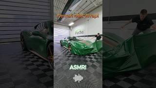 Wrapping a Ferrari 458 in a custom livery wrap  Tell us what you think?  #asmr #ferrari #wrap