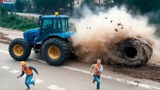 Amazing IDIOTS Truck, Car & Tractor Operator Fails | Worst of Heavy Equipment Fails Compilation 2024