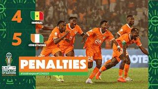 Senegal  Cote d’Ivoire Penalty Kicks | #TotalEnergiesAFCON2023