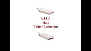 USB A Male Solder Connector P#99