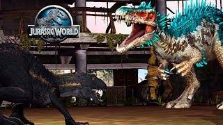 Битва титанов 3: Конкавенатор Барионикс Индоминус Индораптор Jurassic World The Game