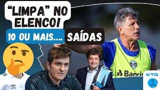 GRÊMIO: “LIMPA” NO ELENCO! 10 OU MAIS PODEM SAIR! MUDANÇA GRANDE | ATACANTE FORA CONTRA O FLAMENGO