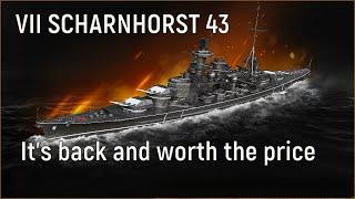 World of Warships - VII Scharnhorst 43 2024 Review, It's back and worth the price