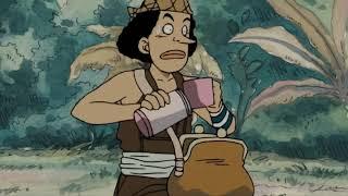 usopp tomando cafe