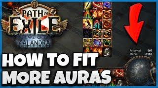 [POE 3.19] How to Fit More Auras and Fix Your Mana Cost! Mana Reservation & Cost Guide