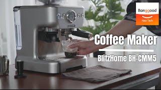 BlitzHome BH-CMM5 1620W 20Bar Professional Espresso Machine - Banggood New Tech