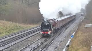 46233 'Duchess of Sutherland' near Winchfield 17th December 2019