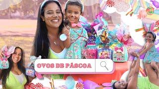 ABRINDO OS OVOS DE PÁSCOA  - Maria Clara e jp, polly, lol | OQUE SERA QUE VEIO DENTRO??