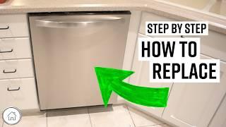 DIY replace or install dishwasher for beginners!