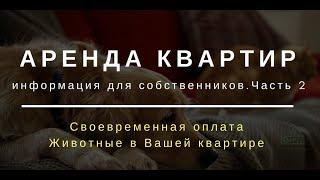 Аренда квартиры  Информация для собственников  Часть 2