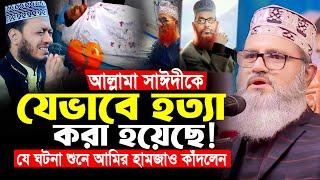 যে ঘটনা শুনে আমির হামজাও কাঁদলেন | আল্লামা সাঈদীকে যেভাবে হ'ত্যা করা হয়েছে | Shamim Sayedee