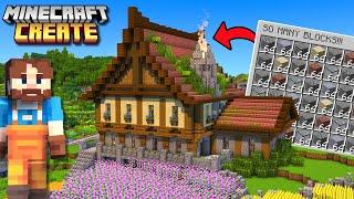 I Built A BUILDING BLOCK Factory In Minecraft Create Mod!