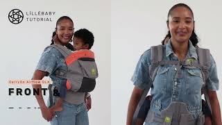 LÍLLÉbaby CarryOn Airflow DLX Tutorial - Front Back Carry Position