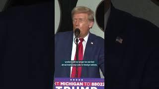 Donald Trump promises to bring back jobs at campaign stop near Grand Rapids