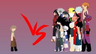 Shaggy vs Everyone in Anime part 2 (stick nodes) by Jr Sodie Anims