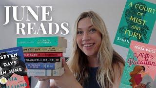 JUNE READS | monthly book wrap up (spoiler I finally read ACOMAF)