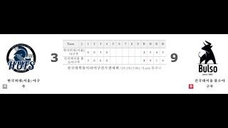[CENTER CAM-Zoom] 전국 대학 동아리 야구선수권대회  한국외대 vs 건국대