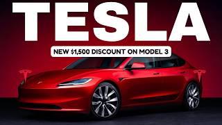 BREAKING: NEW $1,500 DISCOUNT on MODEL 3 (ICYMI)