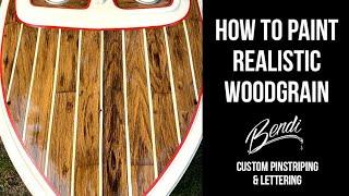 How to Paint Realistic Woodgrain