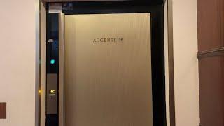 Nice cab! Schindler traction elevators from 1965 (mod) - Lyon, France