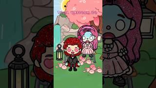 A vampire falls in love with a human and tries to approach her #tocaboca #tocalifeworld #shorts