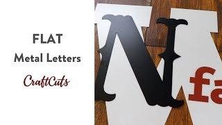 FLAT METAL LETTERS - Product Video | Craftcuts.com