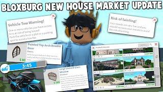 NEW BLOXBURG UPDATE... NEW HOUSE MARKET, HOSPITAL AND CAR FEES, WINDOWS AND MORE!