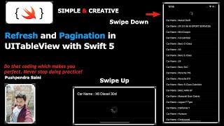 Refresh and Pagination in UITableView with Swift 5