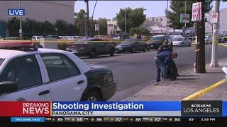 4 injured, 1 killed in shooting, crash in Panorama City