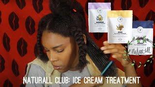 New NaturAll Club Icecream treatment Product Review | Andreawiththecurls