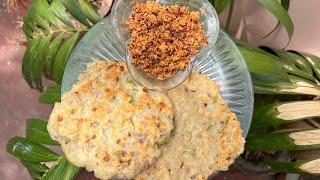 பொரிச்ச ரொட்டியும் மாசிச்சம்பலும் । Easy fried rotti with Masi sambal | Jaffna Maldives fish sambal