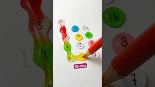 Draw a Checkered Path With Numbers 1 and 16? #drawing #line #maths #quiz #shorts