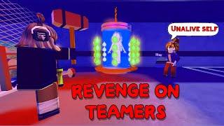 REVENGE ON TEAMERS...GETS VIOLENT - FLEE THE FACILITY (ROBLOX)