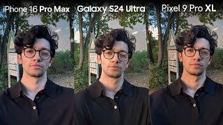 iPhone 16 Pro Max vs Samsung Galaxy S24 Ultra vs Pixel 9 Pro XL - Camera Test