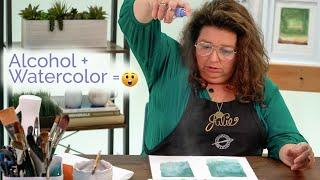 Cheap Joe's 2 Minute Art Tips - Alcohol + Watercolor = 